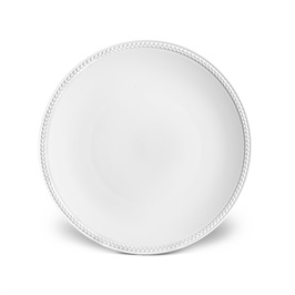 Soie Tressée Dessert Plate Limoges Porcelain White
