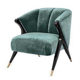 Aegean green; black & brass legs