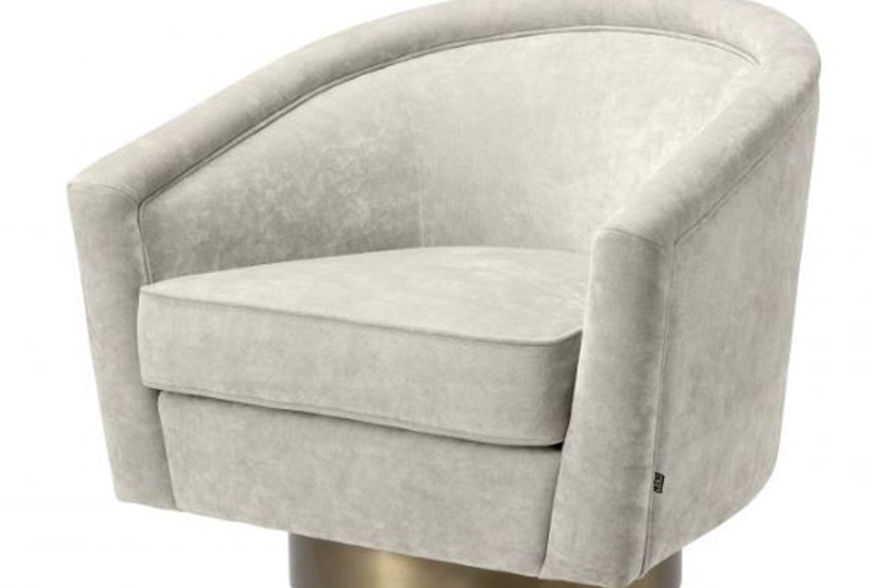 Swivel Chair Matte Gold