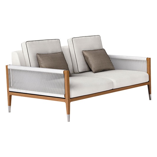 Teak wood/ Politech/ Polished steel 