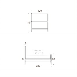 Small double bed