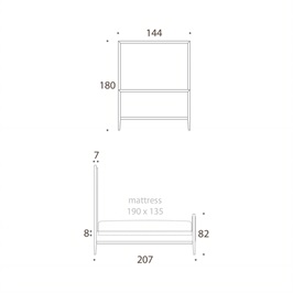Double bed tall