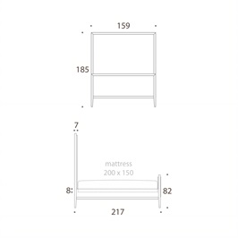 King bed tall