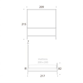 Emperor bed tall