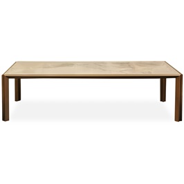 Lata Coffee Table Bronze,Glossy Ceramic