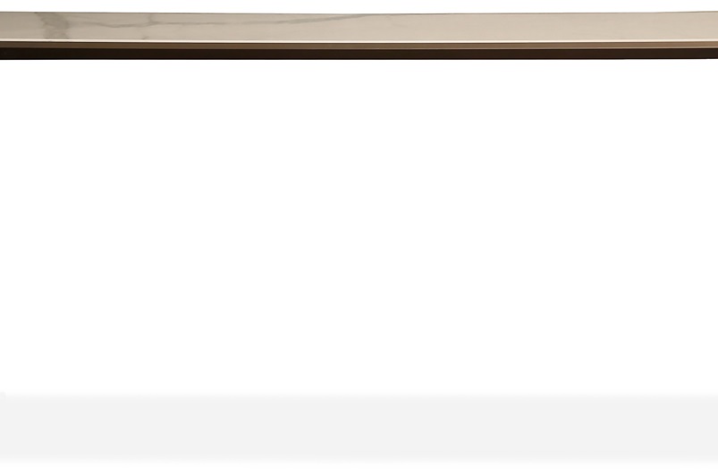 Lata Console Bronze, Glossy Ceramic
