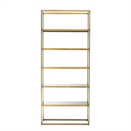 Brushed Brass & Smoke Glass