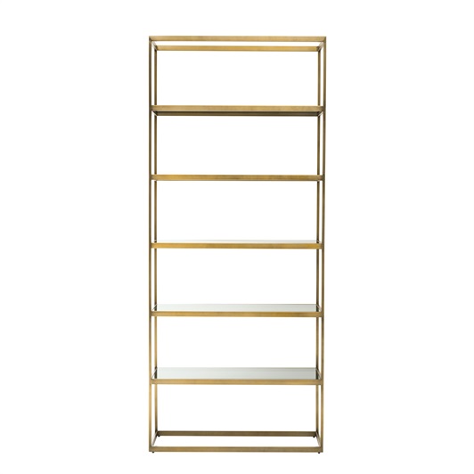 Brushed Brass & Smoke Glass
