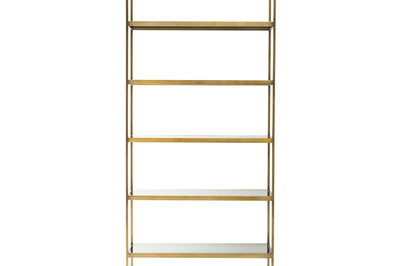 Brushed Brass & Smoke Glass