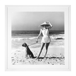 White Wooden Frame & Clear Glass