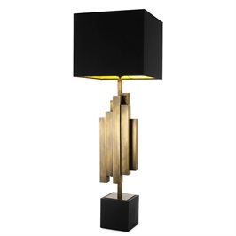 Table Lamp - Vintage Brass Finish
