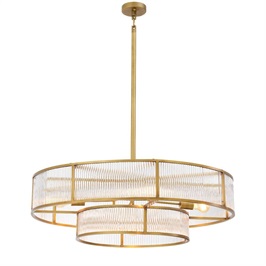Antique brass finish | clear glass
