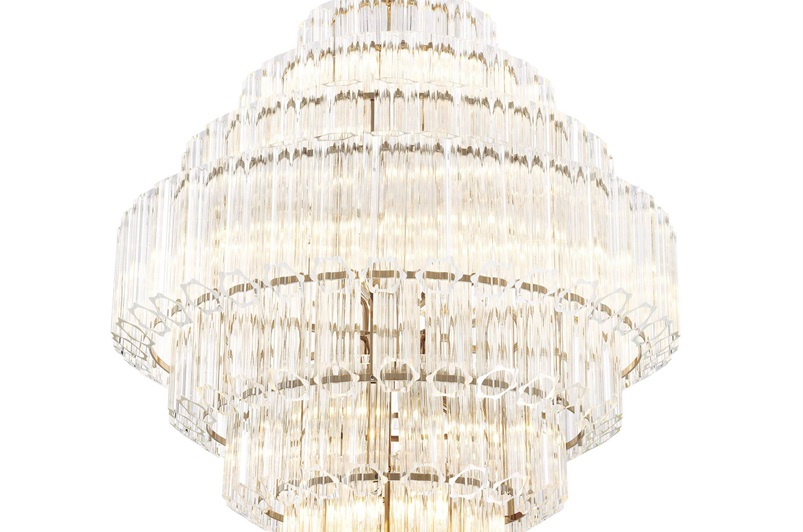 Clear Glass & Nickel Finish
