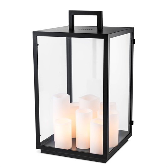 Black Finish, Clear Glass 