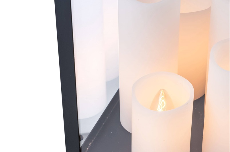 Black Finish, Clear Glass 