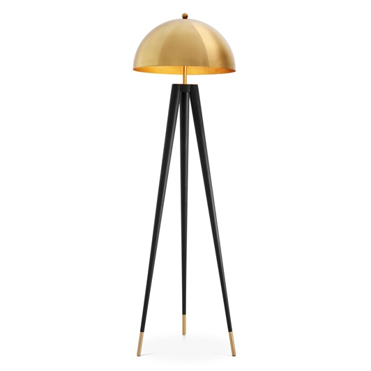 Gold Finish & Black Legs