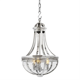 Nickel  & Clear Glass