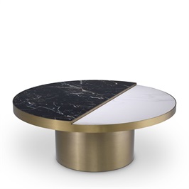 Brushed Brass Finish & Ceramic Top