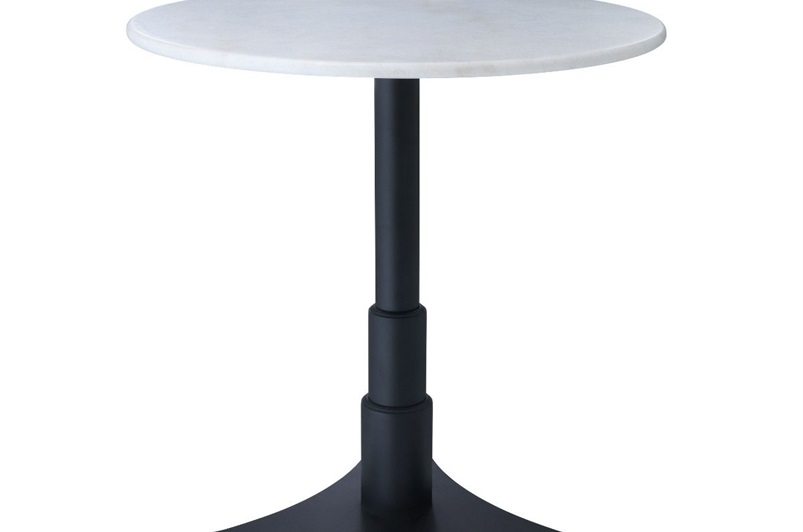 Black finish | white marble