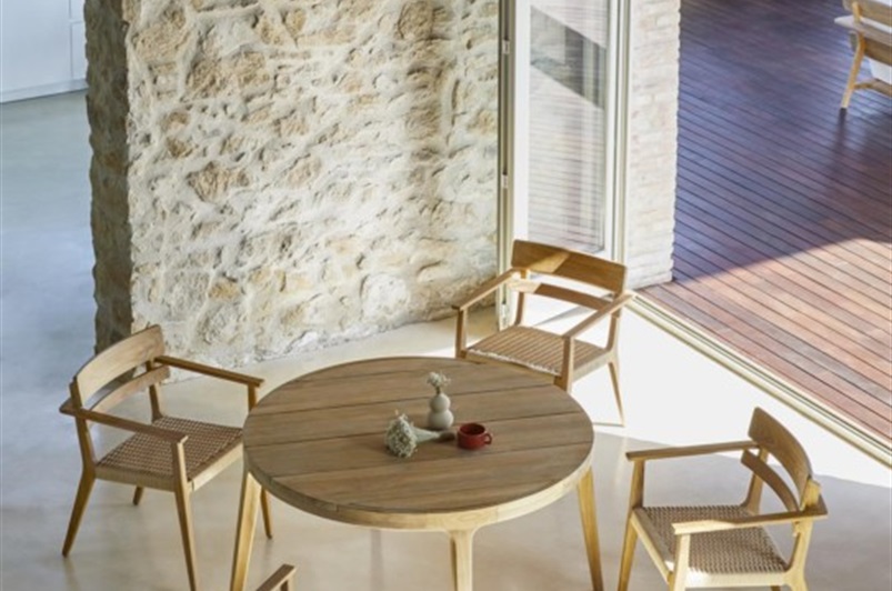 Frame in Teak / Adjustable legs