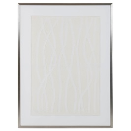 Teifi I Wall Art White/Snow Tone, Frame: Antique Silver
