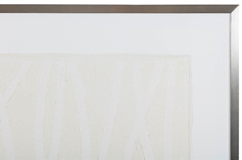 Teifi I Wall Art White/Snow Tone, Frame: Antique Silver