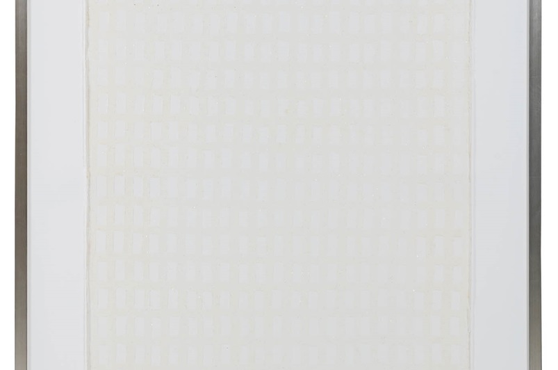 Teifi IV Wall Art White/Snow Tone