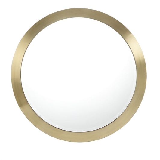 Warm brushed brass finish effect