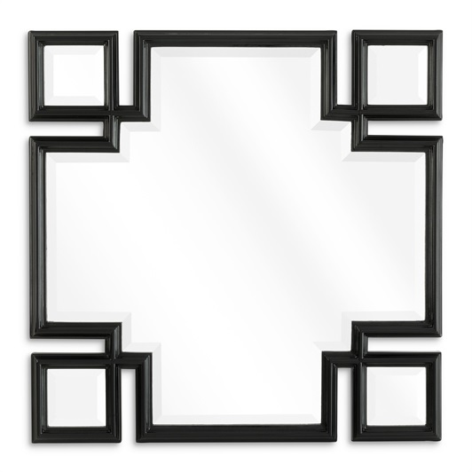 Piano black finish