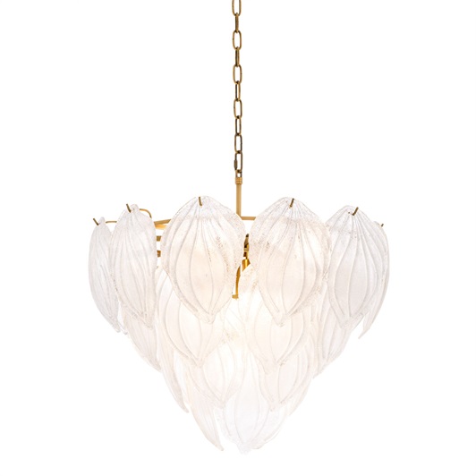 Antique Brass, Frosted Glass