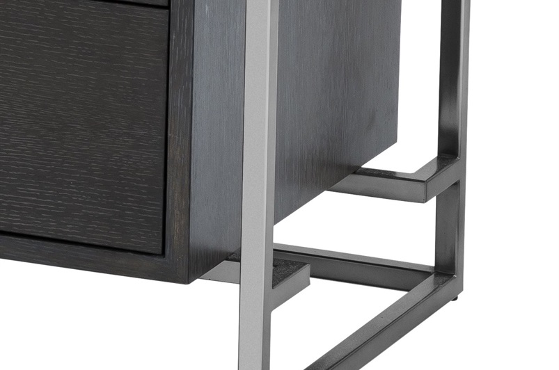 Black nickel finish | Charcoal oak veneer