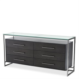 Black nickel finish | Charcoal oak veneer