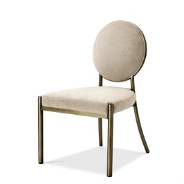 Dining Chair Dark Brass