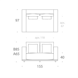 Massimo Sofa 1.5 Seater