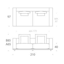 Massimo Sofa 2.5 Seater