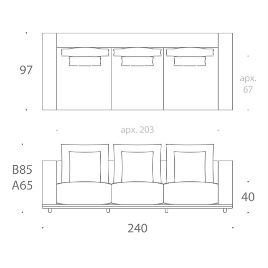 Massimo Sofa 3.0 Seater
