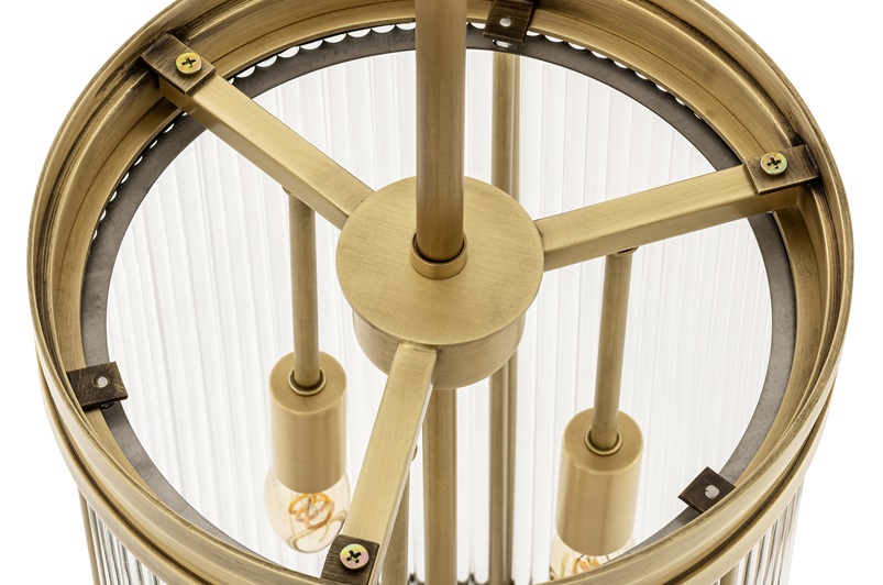 Antique brass finish | clear glass | frosted glass