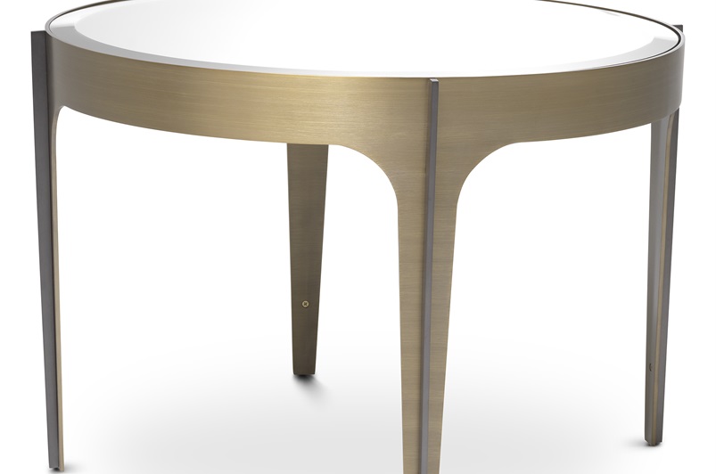 Side Table Artemisa brushed brass finish