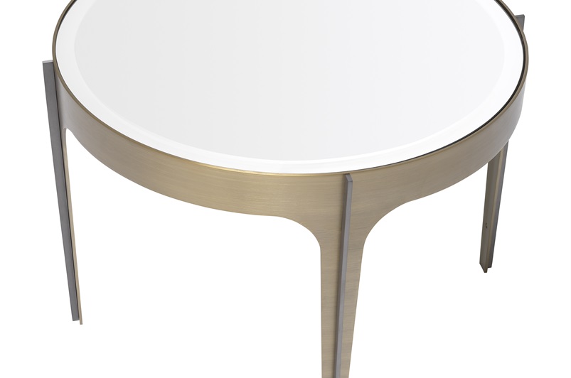 Side Table Artemisa brushed brass finish