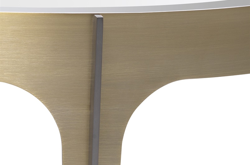 Side Table Artemisa brushed brass finish