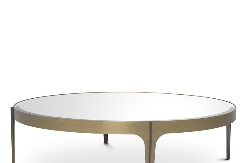 Coffee Table Artemisa L brushed brass finish