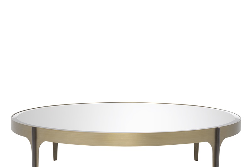 Coffee Table Artemisa L brushed brass finish