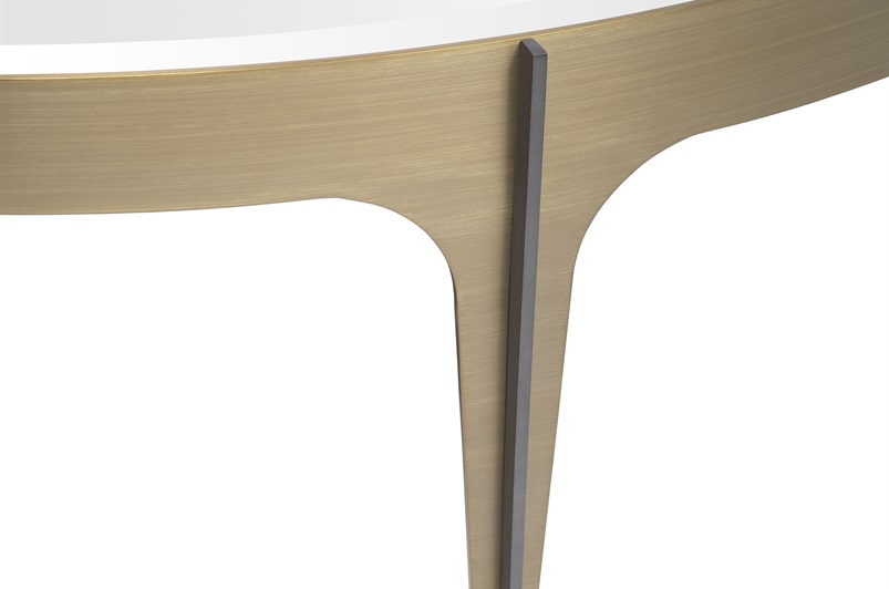 Coffee Table Artemisa L brushed brass finish