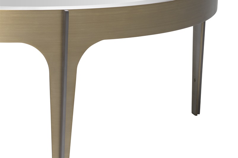 Coffee Table Artemisa S brushed brass finish