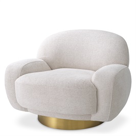 Swivel Chair Udine lyssa off-white