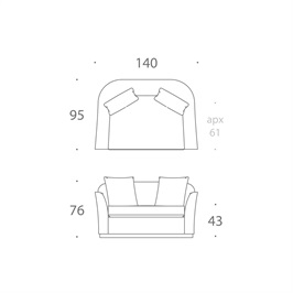 Verity 1.5 Seater Sofa
