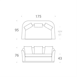 Verity 2.0 Seater Sofa