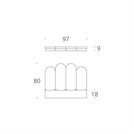 Adalyn Headboard 01, Single - Low