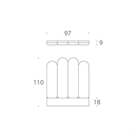Adalyn Headboard 02, Single - High