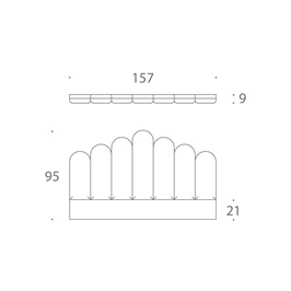 Adalyn Headboard 07, King - Low